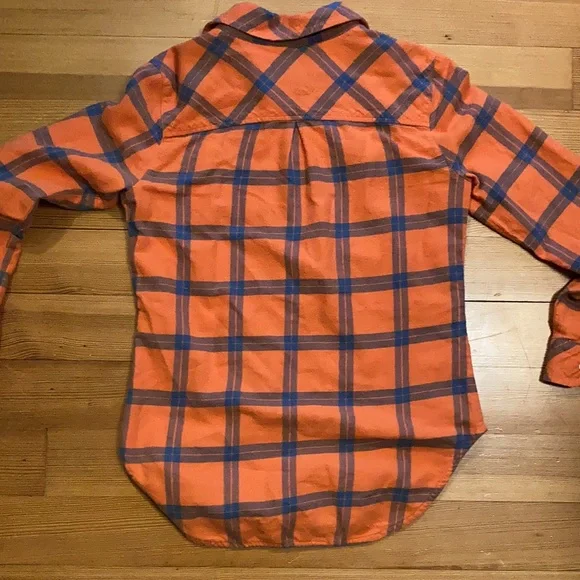 Sundance Flannel, orange/blue, XS - Picture 4 of 4